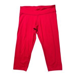 Road Runner Sports Womens L Bright Pink/Orange Stretchy Athletic Capris